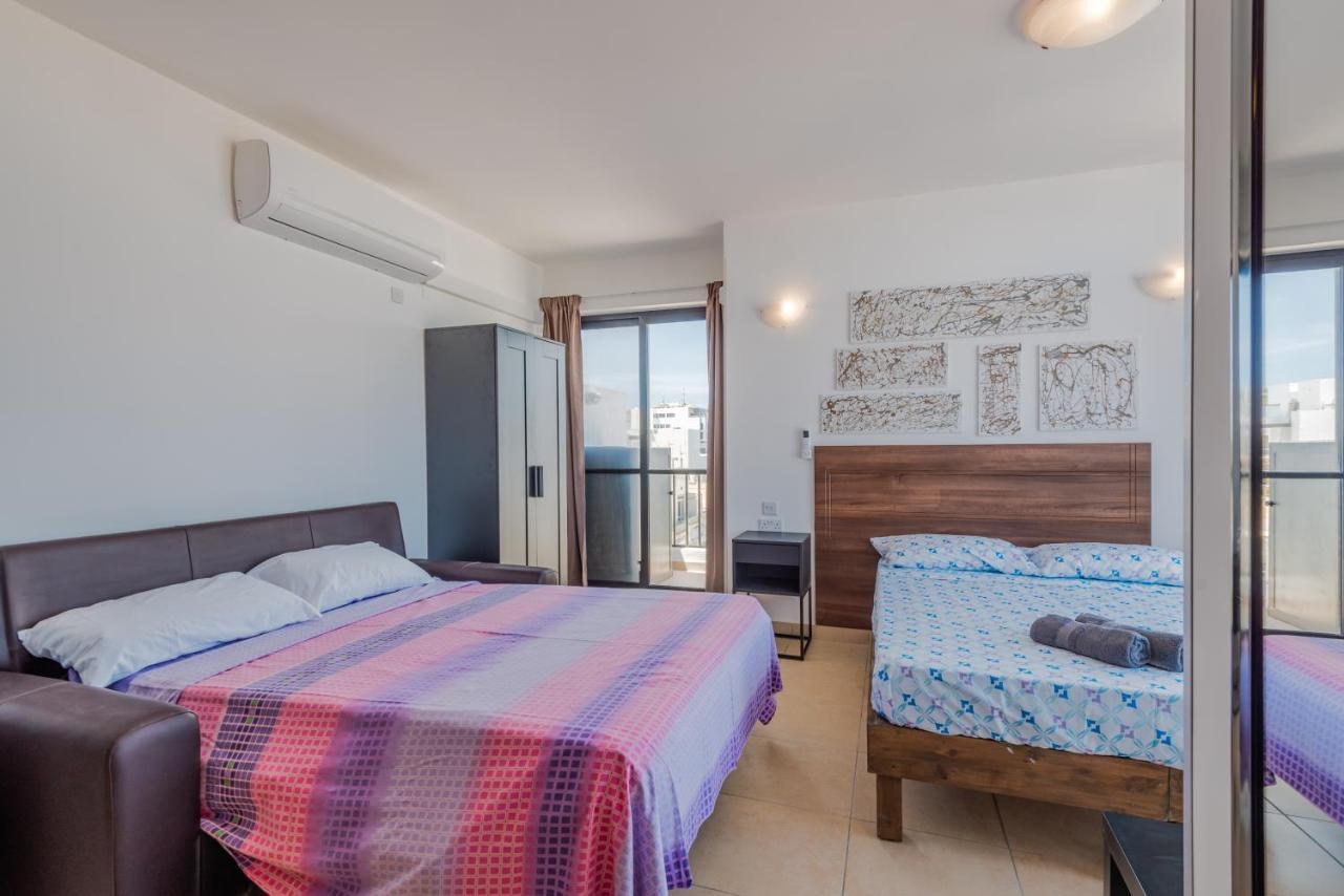 Penthouse With Seaview Terrace Apartman San Pawl il-Baħar Kültér fotó